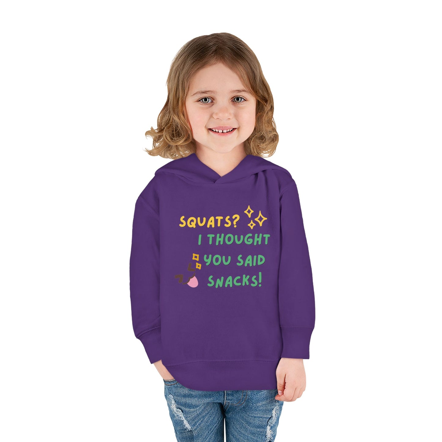 Adorable Toddler Fleece Hoodie with Fun Snack Quote - Cute Winter Wear, Gift for Kids, Family Gatherings, Birthday Presents, Cozy Playtime