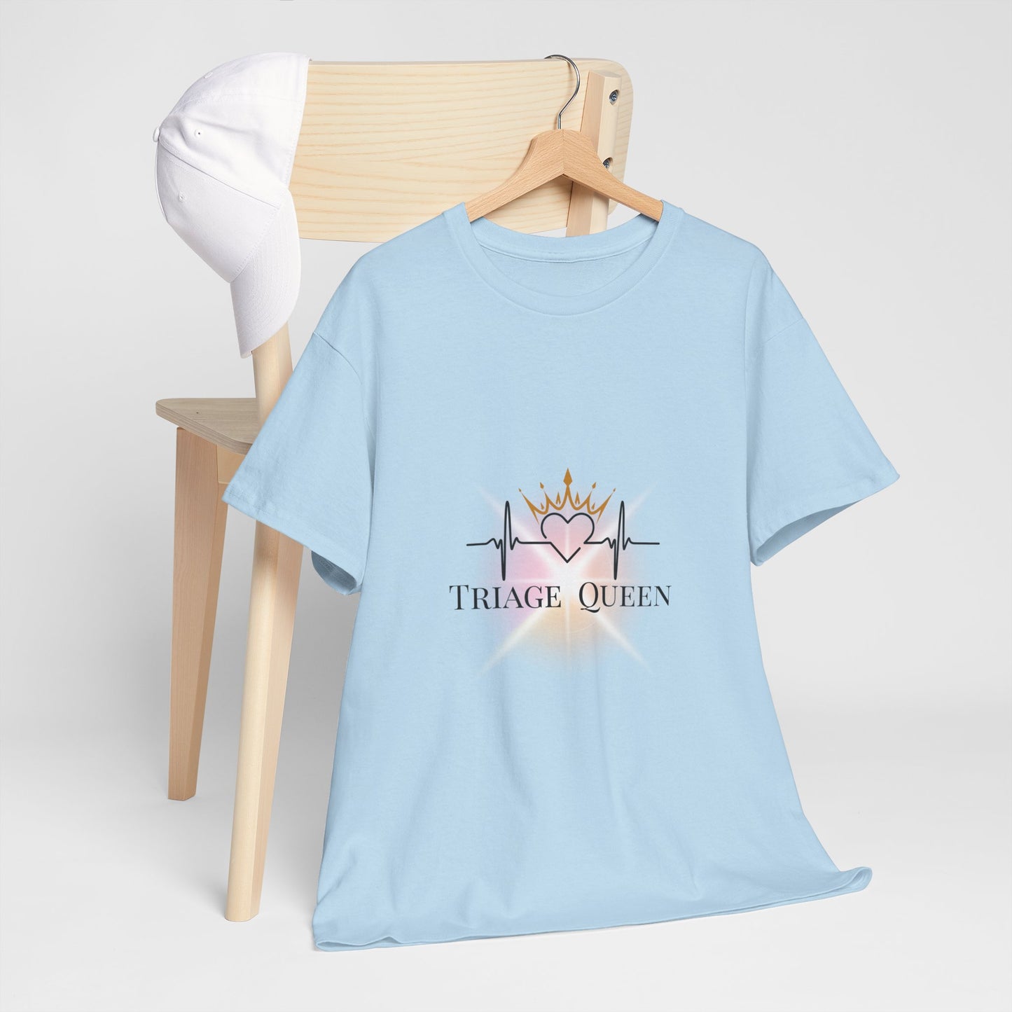 Triage Queen Cotton Tee | Perfect for Nurses, Healthcare Workers, Gifts, Birthdays, Appreciation Events