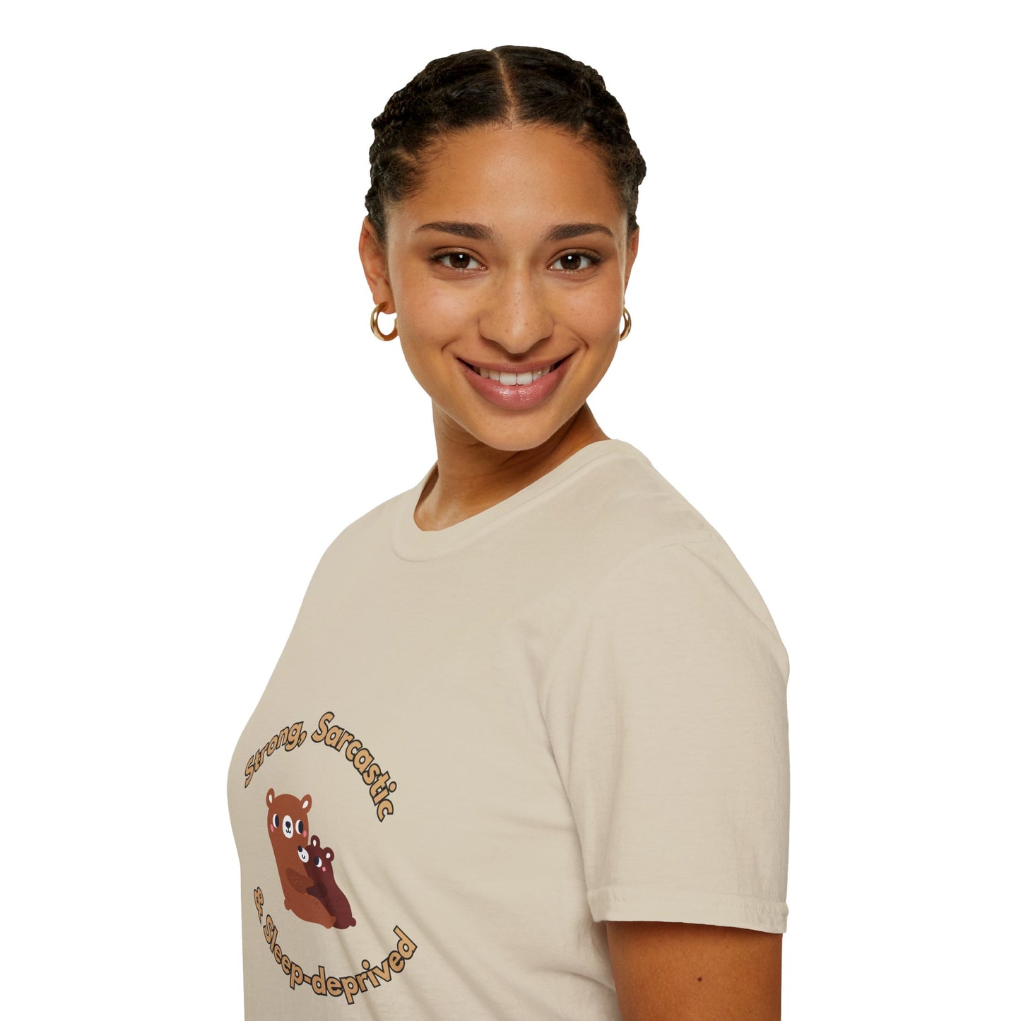 Strong, Sarcastic & Sleep-Deprived Unisex T-Shirt, Funny Tee, Gift for Her, Gift for Him, Sassy Humor Shirt, Cool Casual Wear