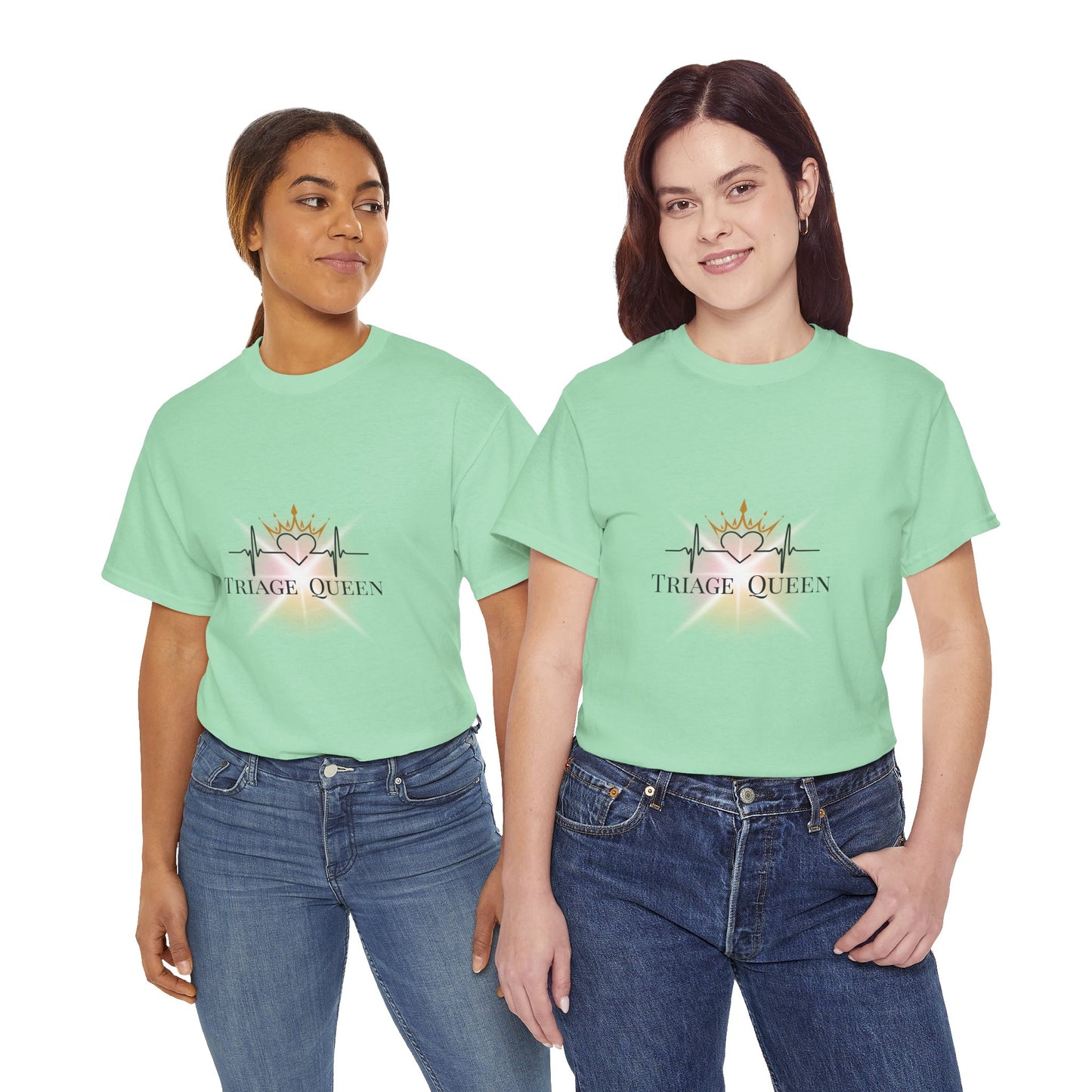 Triage Queen Cotton Tee | Perfect for Nurses, Healthcare Workers, Gifts, Birthdays, Appreciation Events