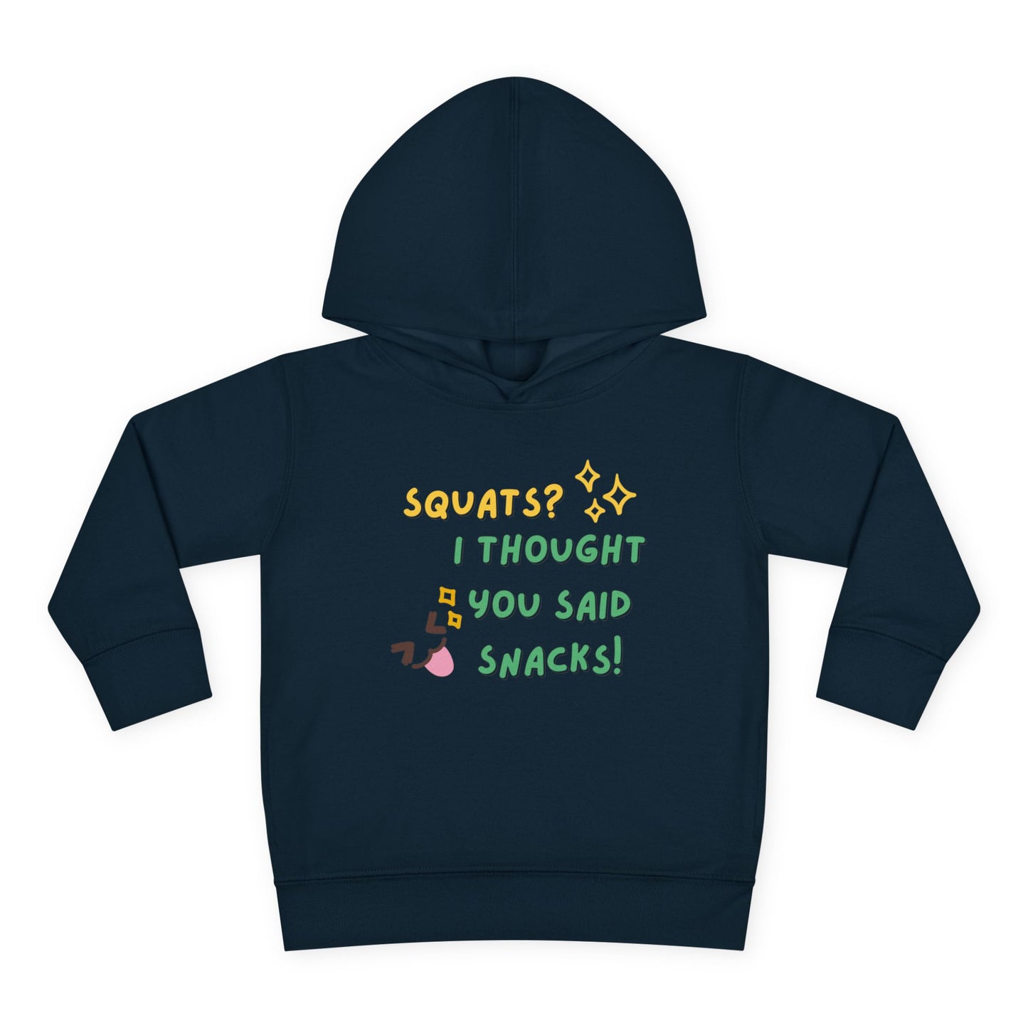 Adorable Toddler Fleece Hoodie with Fun Snack Quote - Cute Winter Wear, Gift for Kids, Family Gatherings, Birthday Presents, Cozy Playtime