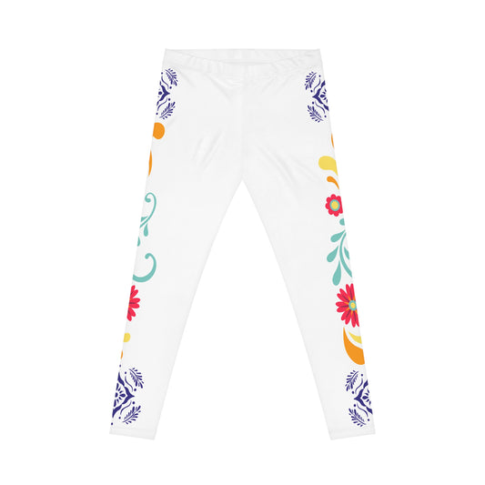 Women's Floral Casual Leggings - Boho Style, Activewear, Loungewear, Yoga Pants, Fitness Fashion