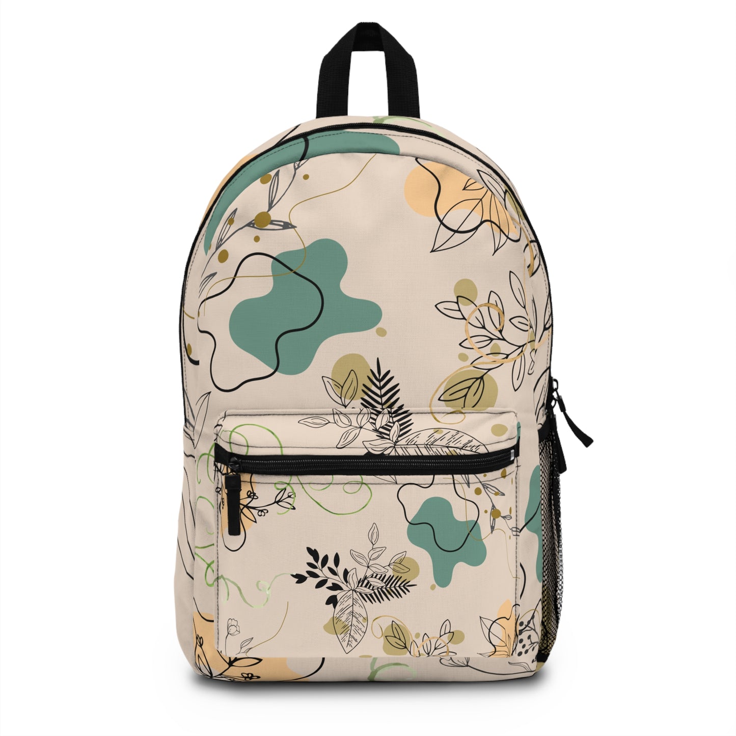 Trendy Floral Backpack, Travel Bag, School Backpack, Casual Daypack, Gift for Students, Eco-friendly Bag