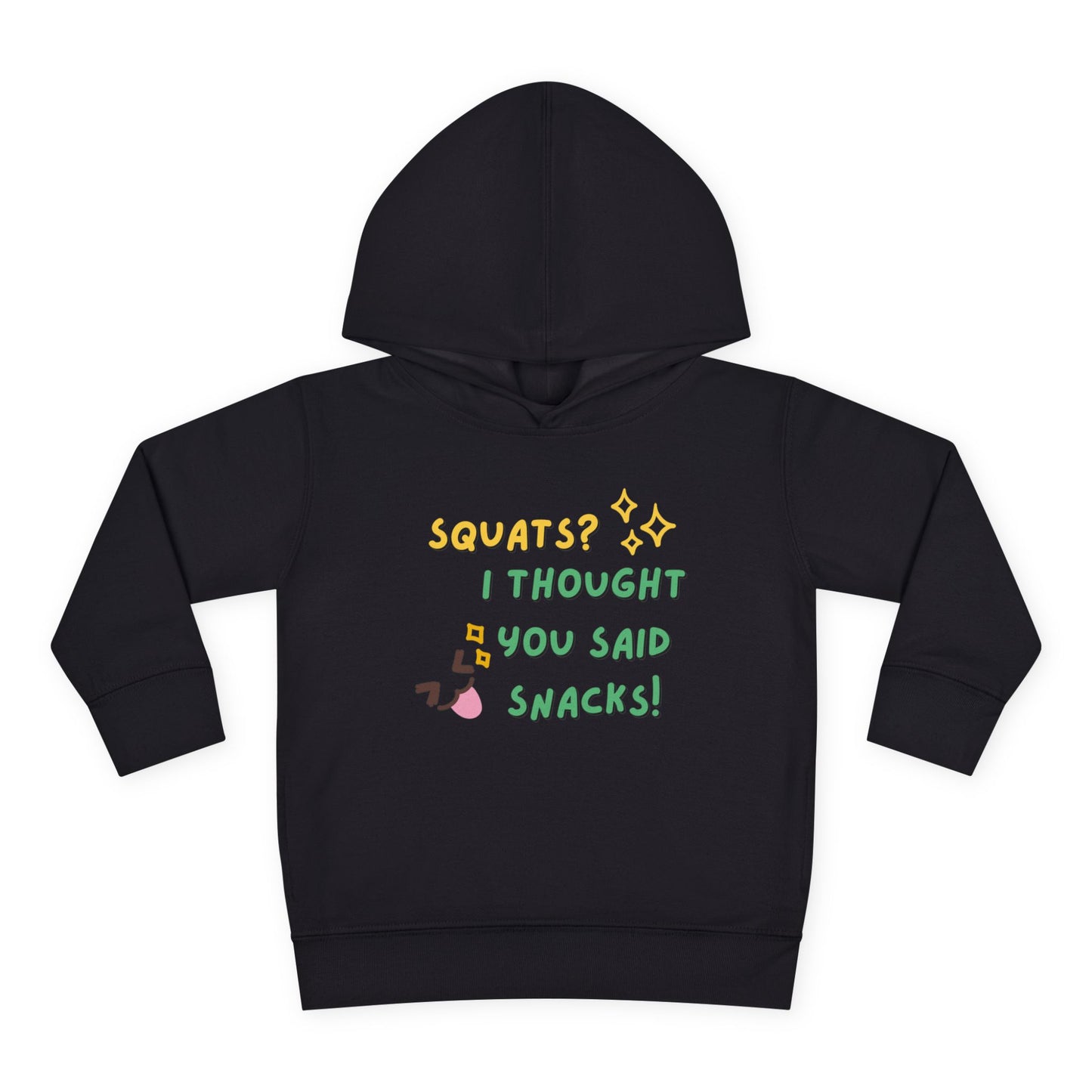 Adorable Toddler Fleece Hoodie with Fun Snack Quote - Cute Winter Wear, Gift for Kids, Family Gatherings, Birthday Presents, Cozy Playtime