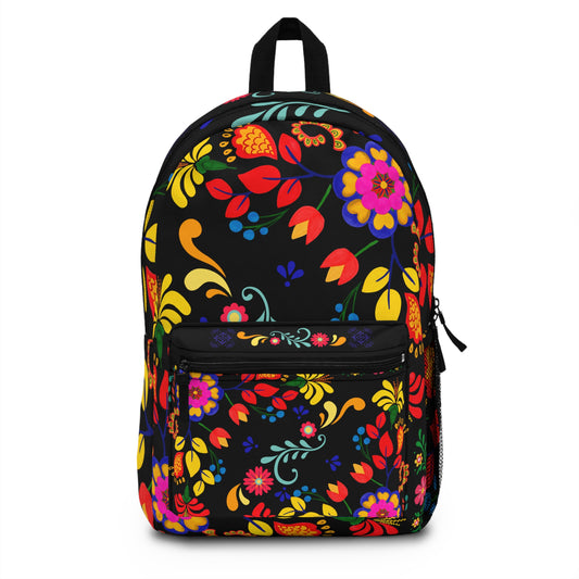 Floral Print Backpack, Colorful School Bag, Trendy Travel Backpack, Floral Daypack, Gifts for Students, Stylish Tote