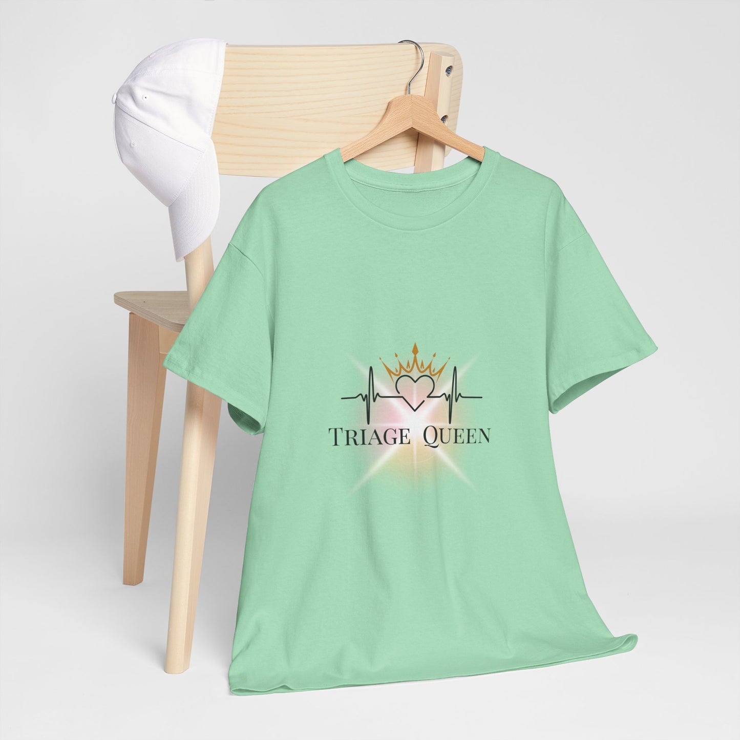 Triage Queen Cotton Tee | Perfect for Nurses, Healthcare Workers, Gifts, Birthdays, Appreciation Events