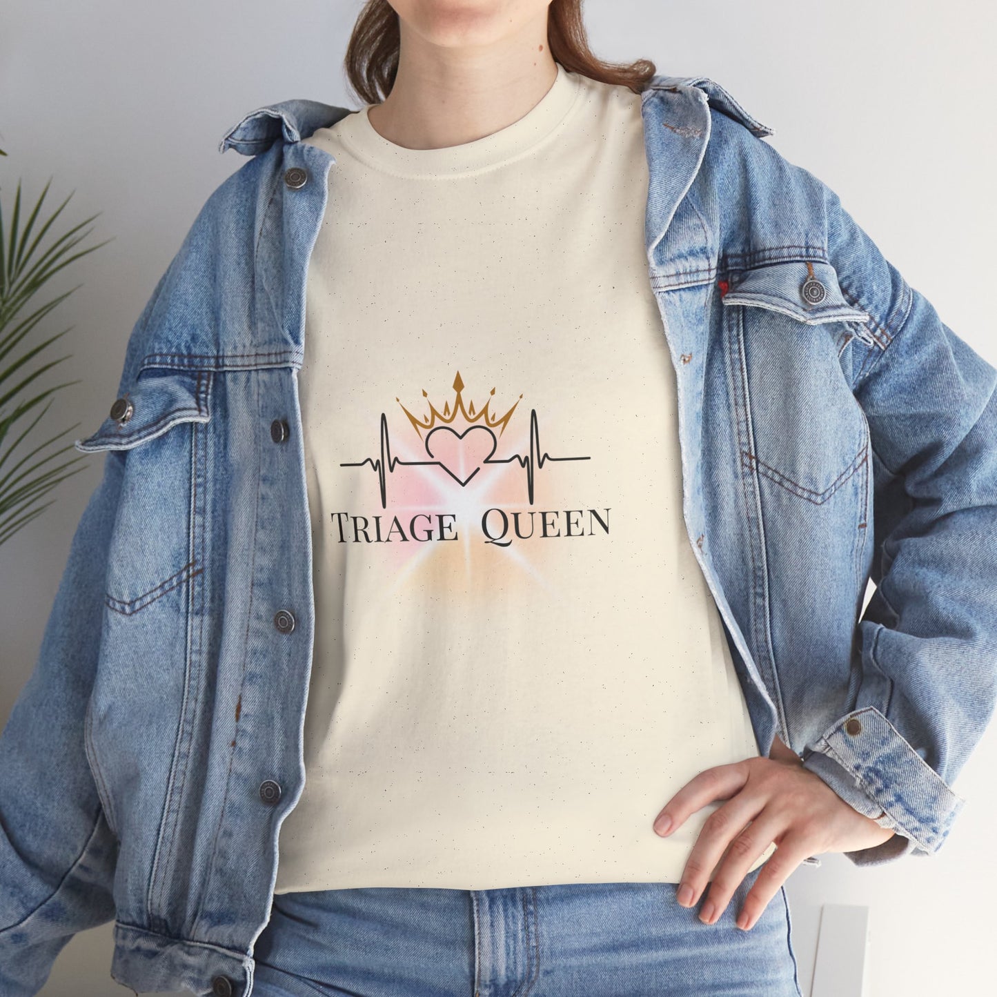 Triage Queen Cotton Tee | Perfect for Nurses, Healthcare Workers, Gifts, Birthdays, Appreciation Events