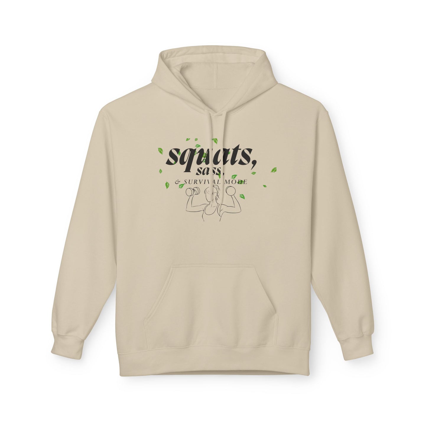 Sassy Squats Hoodie, Workout Sweater, Gym Gift, Unisex Fleece Hoodie, Fitness Apparel, Motivational Wear