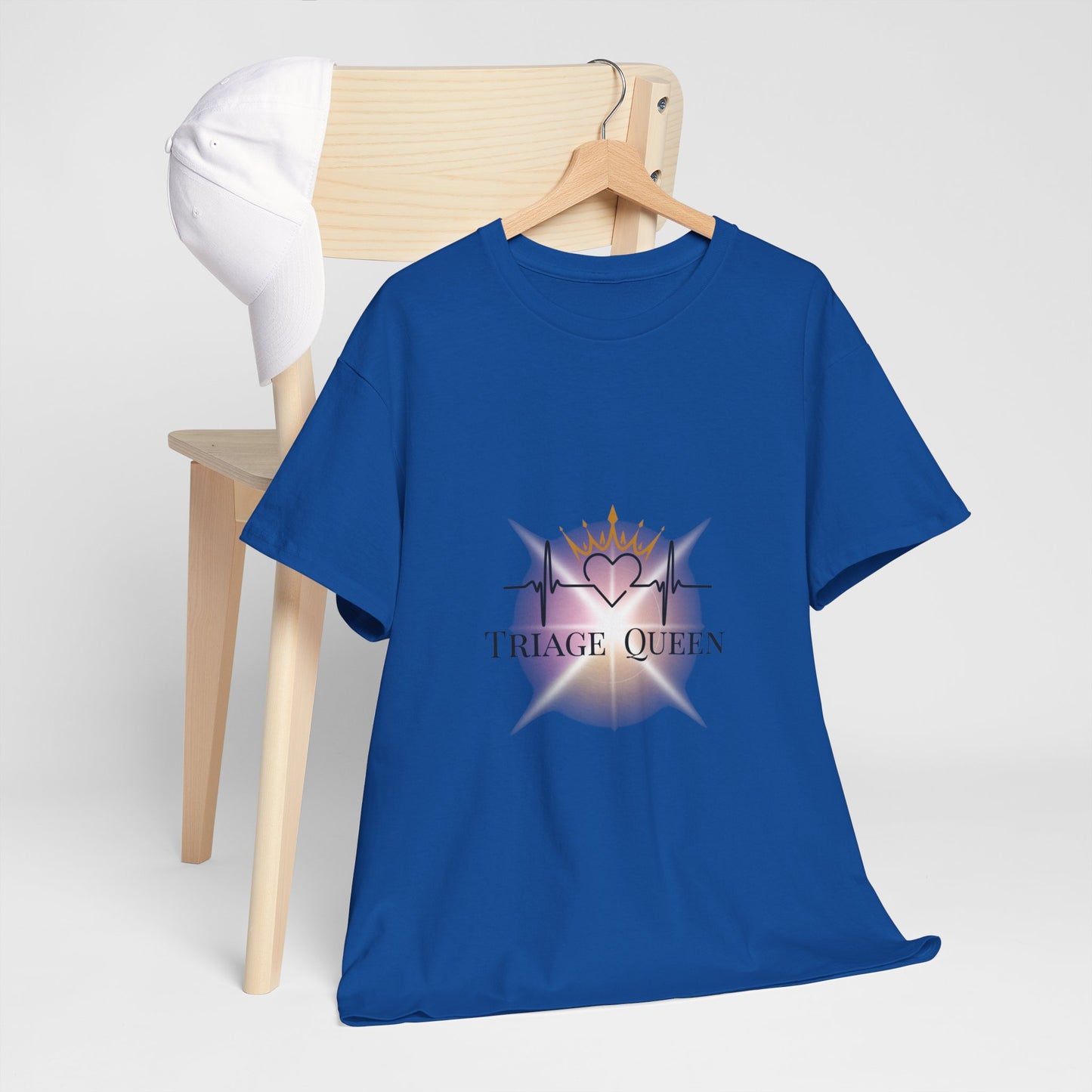 Triage Queen Cotton Tee | Perfect for Nurses, Healthcare Workers, Gifts, Birthdays, Appreciation Events