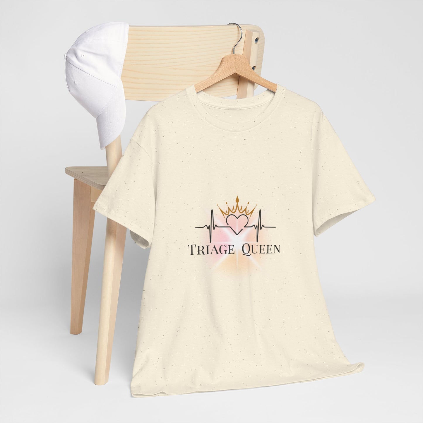Triage Queen Cotton Tee | Perfect for Nurses, Healthcare Workers, Gifts, Birthdays, Appreciation Events
