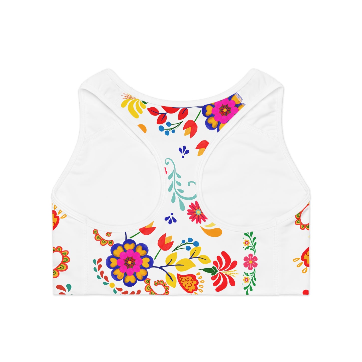 Floral Sports Bra - Comfortable Activewear, Workout Top, Fitness Apparel, Gym Clothing, Eco-Friendly Exercise Gear