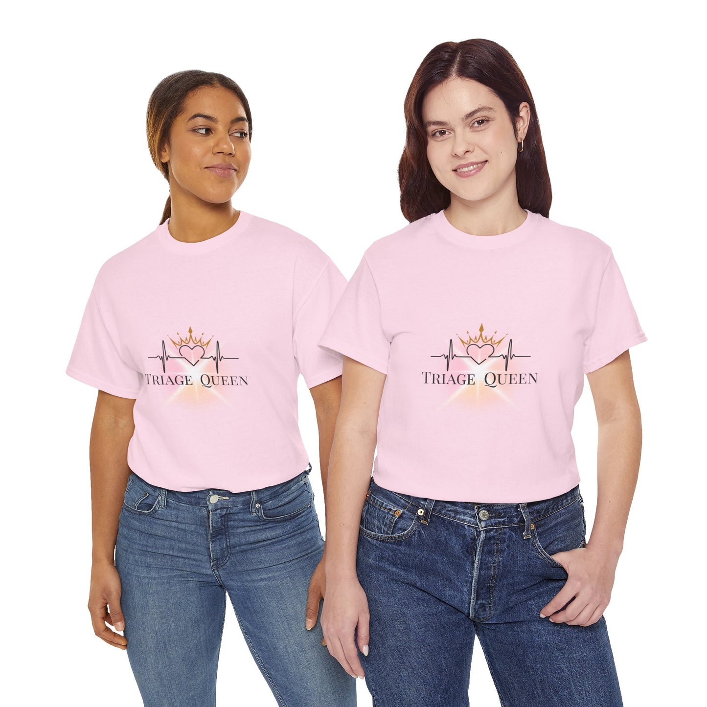 Triage Queen Cotton Tee | Perfect for Nurses, Healthcare Workers, Gifts, Birthdays, Appreciation Events