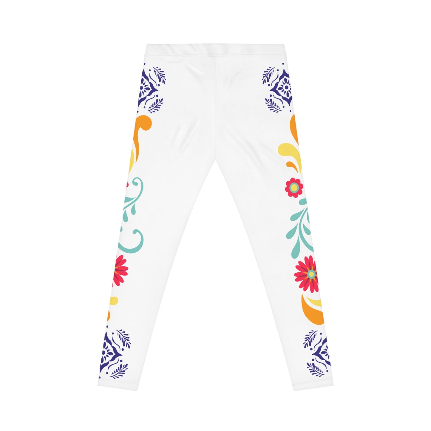 Women's Floral Casual Leggings - Boho Style, Activewear, Loungewear, Yoga Pants, Fitness Fashion