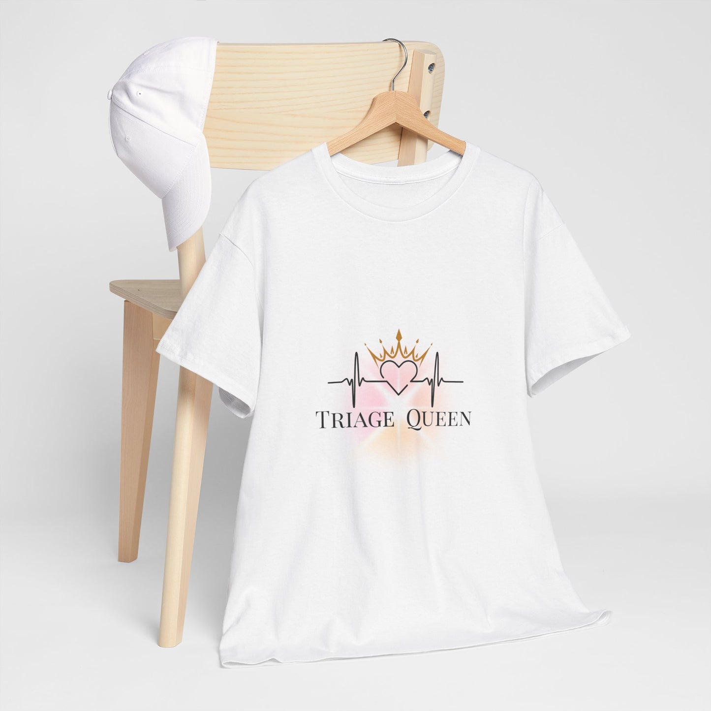 Triage Queen Cotton Tee | Perfect for Nurses, Healthcare Workers, Gifts, Birthdays, Appreciation Events