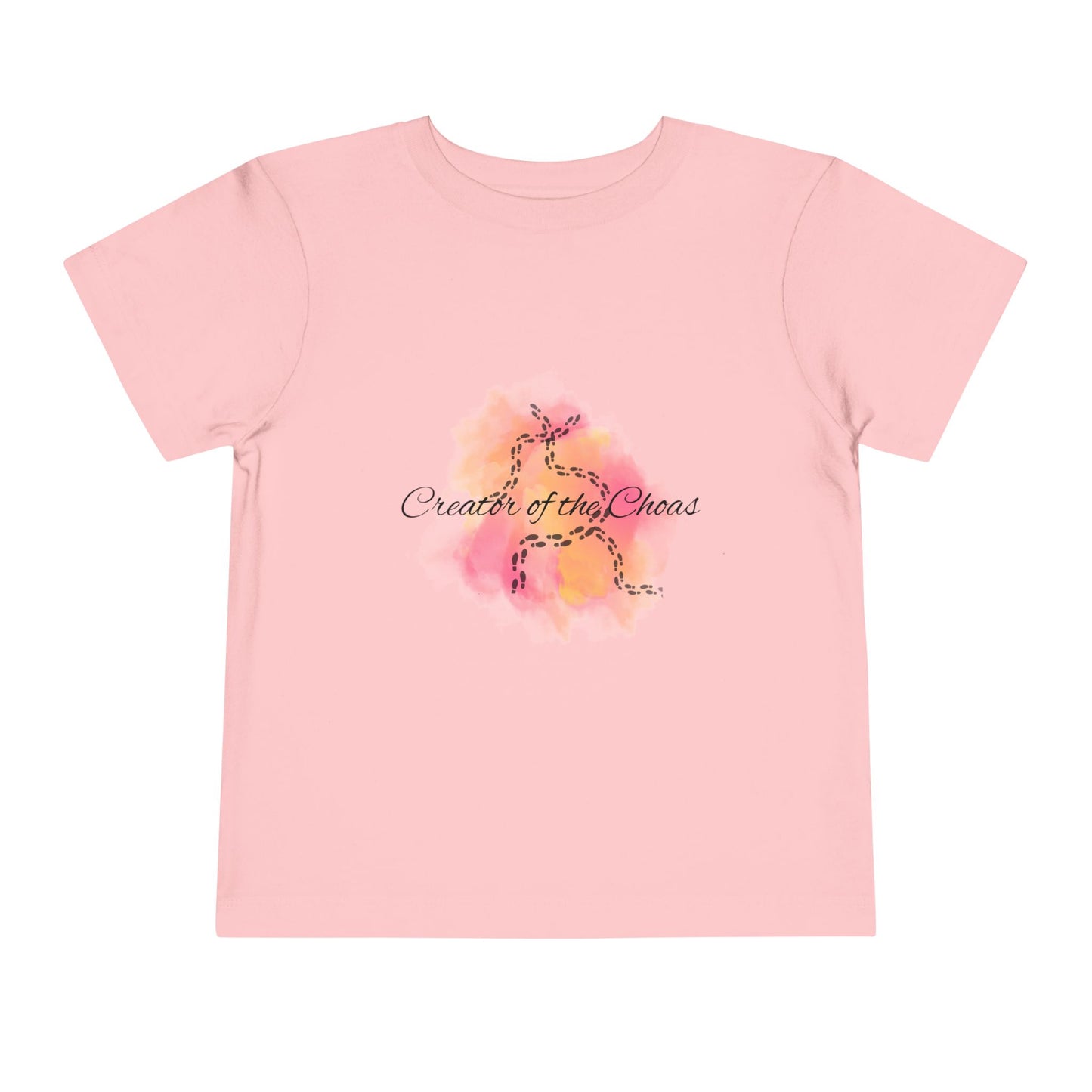 Toddler Artful Short Sleeve Tee - Create the Chaos, Cute Baby Gift, Kids Summer Shirt, Playful Adventure Tee, Toddler Party Outfit