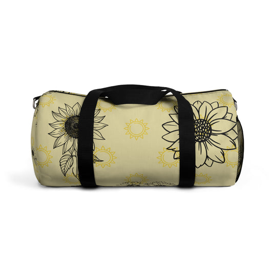 Sunflower Duffel Bag - Perfect for Travel, Gym, or Weekend Getaways, Floral Design, Sport Bag, Gift for Flower Lovers