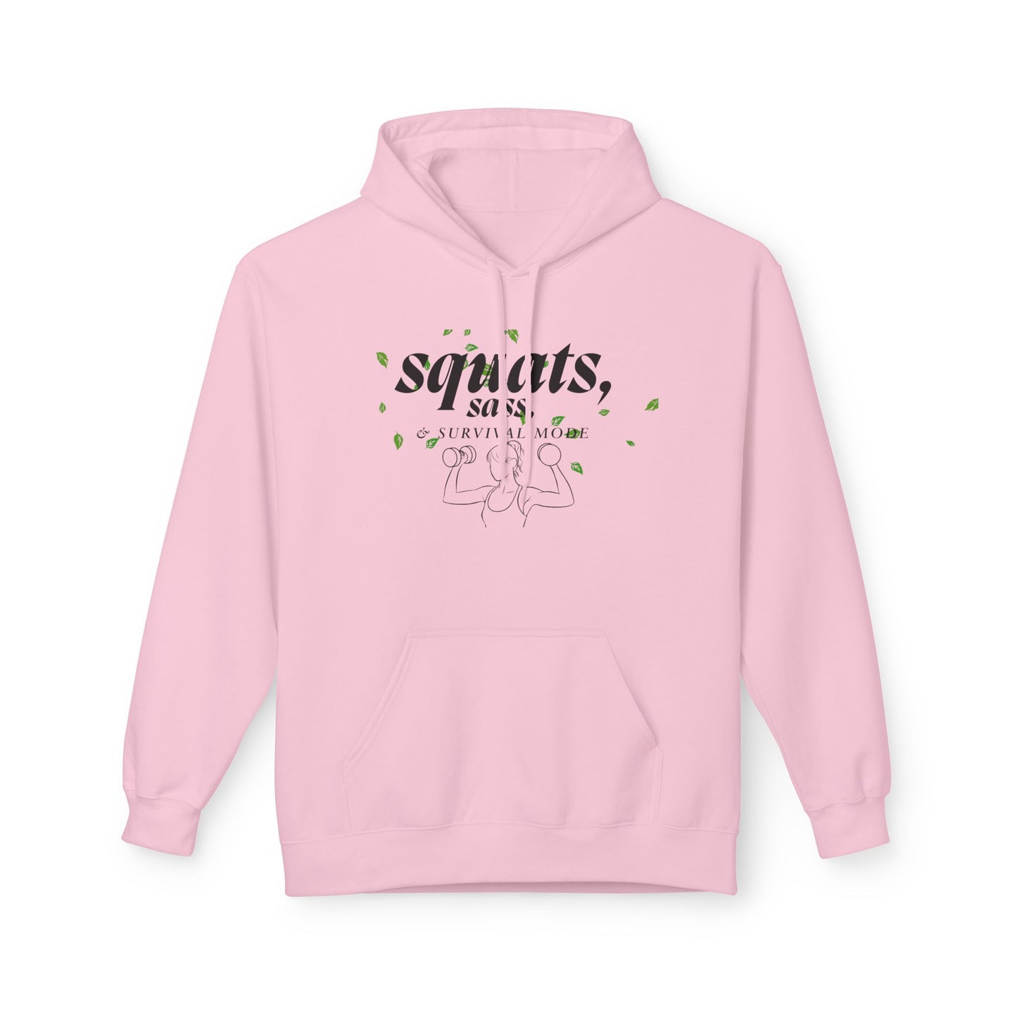 Sassy Squats Hoodie, Workout Sweater, Gym Gift, Unisex Fleece Hoodie, Fitness Apparel, Motivational Wear