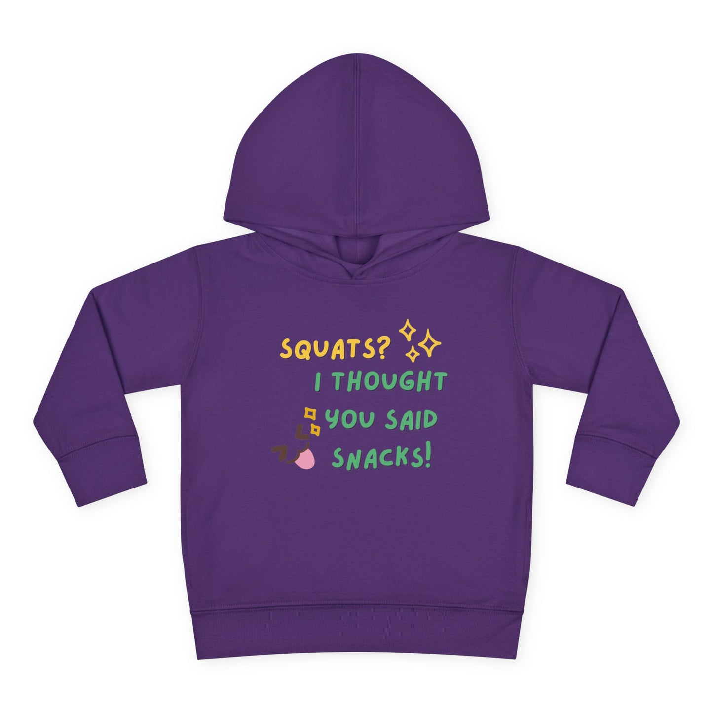Adorable Toddler Fleece Hoodie with Fun Snack Quote - Cute Winter Wear, Gift for Kids, Family Gatherings, Birthday Presents, Cozy Playtime