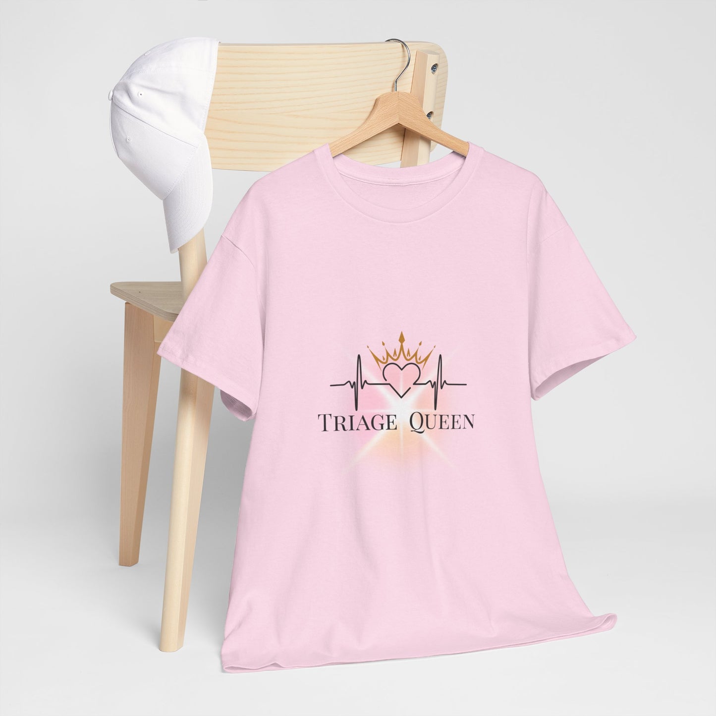 Triage Queen Cotton Tee | Perfect for Nurses, Healthcare Workers, Gifts, Birthdays, Appreciation Events