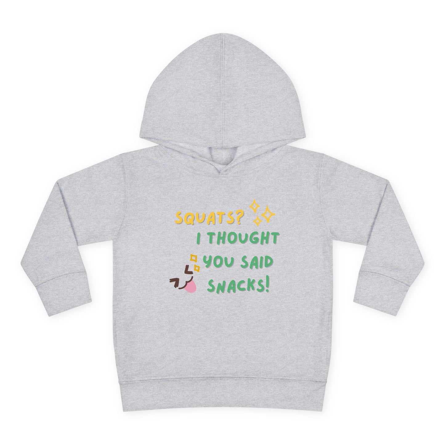 Adorable Toddler Fleece Hoodie with Fun Snack Quote - Cute Winter Wear, Gift for Kids, Family Gatherings, Birthday Presents, Cozy Playtime