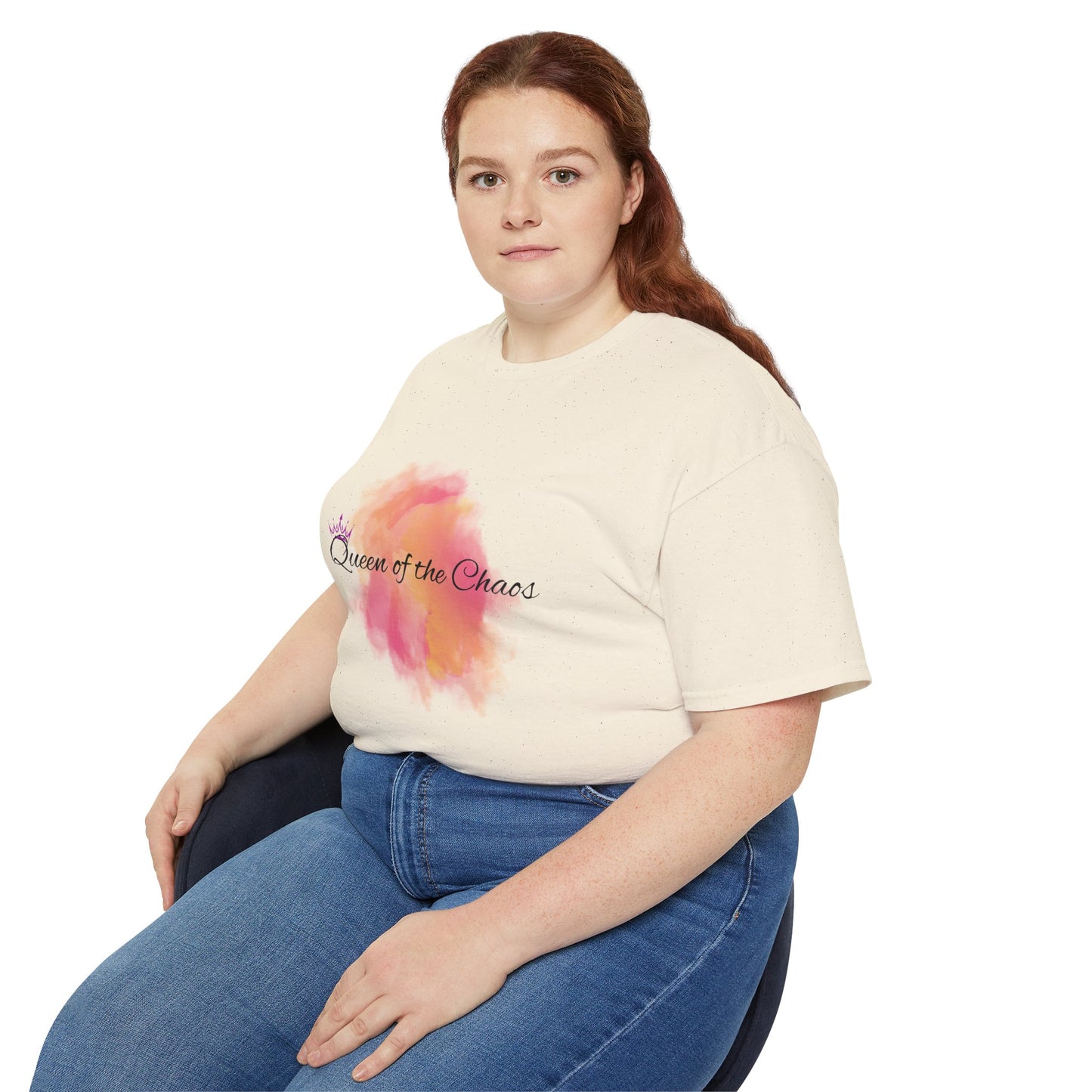 Queen of the Chaos Unisex Cotton Tee, Gift for Her, Casual Wear, Inspirational Shirt, Birthday Gift, Mothers Day T-Shirt